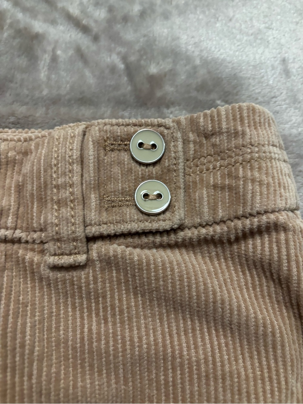 Ann Taylor Corduroy Mini Skirt Women’s Size 0 Brown/Tan - Picture 2 of 9